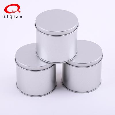 China Recycled Candle Round Jar Materials Cosmetics Container Metal DIY Storage Box Ointments Skin Care Beauty Empty Lip Balm for sale