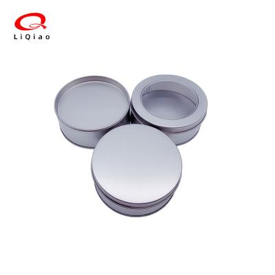 China Recyclable Gigi Metal Box Tea Cover Gyro Badges U Disc Round Gift Packing Candy Concave Wax Jar Can Food Grade Tin Box for sale