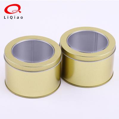 China Gift & Hot Sale Craft Watch Tin Can U Disc Gold Tin Cans Container for sale