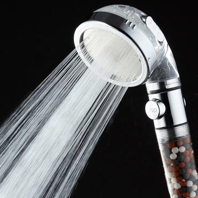 China Cixi Factory 3 Fashion Shower Head Handheld Shower Head Handheld Shower Heads Portable Ionic Mineral Plastic Rain PC Water-saving for sale