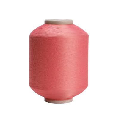 China SCY Eco-friendly Batch Color Coated Yarn 2075 Custom Watermelon Red Spandex Covered Yarn 3075 4075 Regular Knitting Yarn for sale