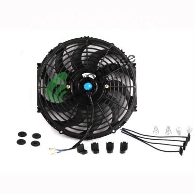 China Good Price China Universal Automotive Parts Factory High Quality Plastic Best Electric Heater Cooling Thin Fan 16 Inch 12V for sale