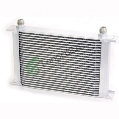 China AN10 25Row Universal Aluminum Transmission Vehicle Engine Mocal Cooling System Style Oil Cooler Aluminum T-6061 Silver for sale