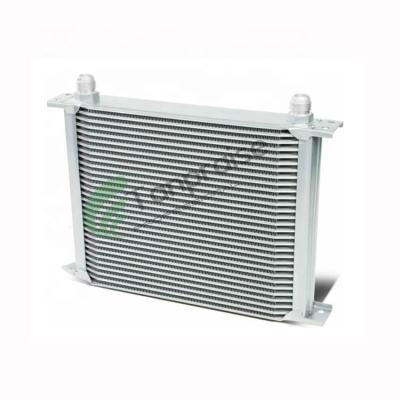 China AN10 30Row Universal Aluminum Transmission Vehicle Engine Mocal Cooling System Style Oil Cooler Aluminum T-6061 Silver for sale