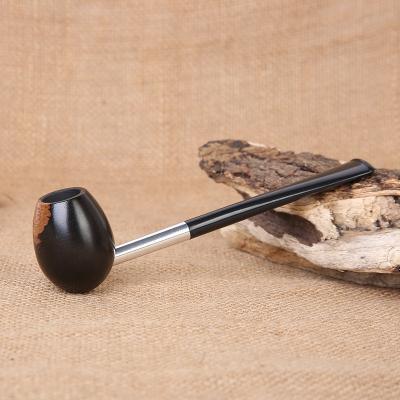 China Authentic Ebony Pipe Popeye's Trapezoid Tobacco Pipe for sale