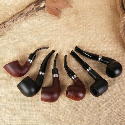 China Hot Selling Tobacco Pipe Rose Wood Pipe Drawing Circle Rose Design New for sale