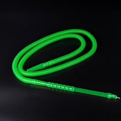 China Wholesale Plastic Translucent Disposable Plastic Shisha Hose With Handle One Time Use Hookah Hose for sale