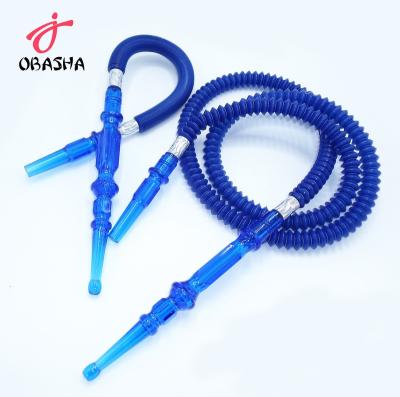 China Factory Wholesale Custom Hookah Hose Hookah Accessories PVC+Acrylic Color Clear Plastic Hookah Hose for sale