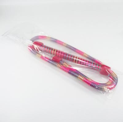 China PVC + Acrylic Handle Shisha PVC Acrylic Hose With Colorful Thread for sale