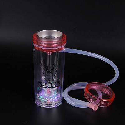 China Quick-Wholesale Acrylic Hookah Cheap Concise Portable Cup With LED For Relaxation1 for sale