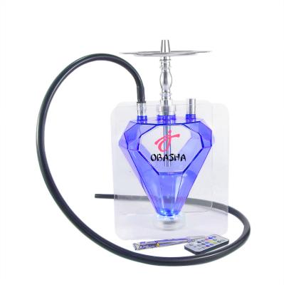 China Wholesale hot sale acrylic shisha shisha hookah set with 3 accessories for sale