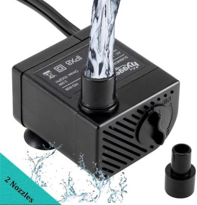 China Ultra Quiet Submersible Water Pump 3W Aquarium With 2 Nozzles for sale