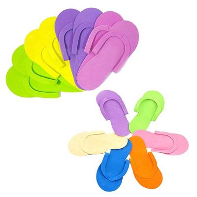 China Pedicure Wear Resistant Slippers, Disposable Foam Women's Foil Flip Flops Eva Slippers For Hotel Salon Spa for sale