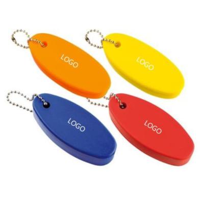 China Promotional Gift Custom Logo PU EVA Foam Key Ring Floating Key Chain Promotion Gift for sale