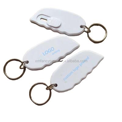 China Promotion with logo promotion key chain with knife shrink automatically for sale