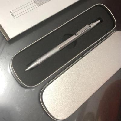 China Custom logo aluminum pencil with graphite refill and eraser for sale