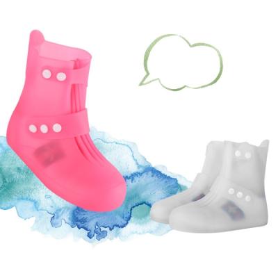 China Flat Boots Shoe Covers Waterproof PVC Anti Slip Rain Boots Shoe Cover Outdoor Reusable Rain Shoe Cover for sale