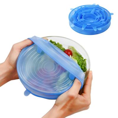 China Durable Silicone Stretch Lids for Cup, Pot, Pan, Dish, Microwave Food and Bowl Covers for sale