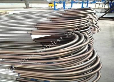 China Circular Stainless Steel U Tubes , 316L / 317L ASME SA688 Welding SS Pipes for sale