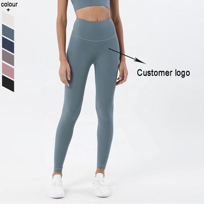 China Breathable Tummy Control Gym Workout Yoga Pants No Front Seam Fitness Leggings For Women for sale