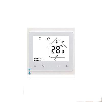 China Floor 24v Modern Volt Smart Trv RF Wireless Radio Trv And Room Wireless Wifi Thermostat For Split AC Cooling 4 Pipe Fan Coil for sale