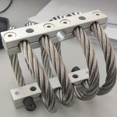 China 4 Loops Shock Absorber Steel Aluminum Wire Rope Isolator for sale