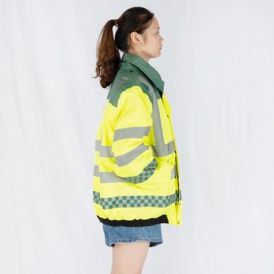 China Hot Selling Water Proof Safety Vest With Spot Light LED Fiber Vest Hivis Workwear For Working for sale