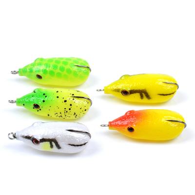 China Fishing Lures New Style 50mm Mini Fridge 5.4gram For Lure Soft Cheap Plastic PVC Frog Lure for sale