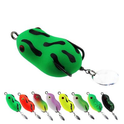 China Fishing Lures Manufacture Mini Frog Style 40mm Wholesale 8gram Lure With Hooks for sale