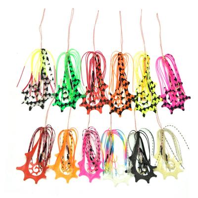 China Wholesale Discount New Style Vivid Fish Action Swimming Silicone Edges Fishing Buzzbaits Jig Lure Rubber Skirt With Hooks for sale