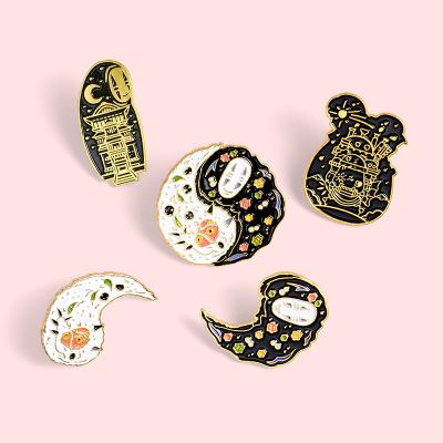 China Custom Japanese Taichi Jewelry Cartoon Movie Enamel Pin Badge For Bag Lapel Anime Brooches From Europe for sale