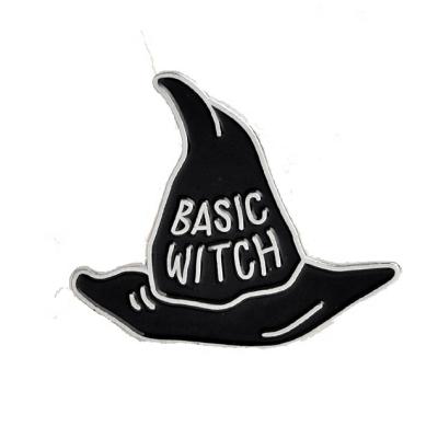 China Witch Hat Halloween Magic Enamel Pin Badge Brooch Pin Europe Wholesale for sale