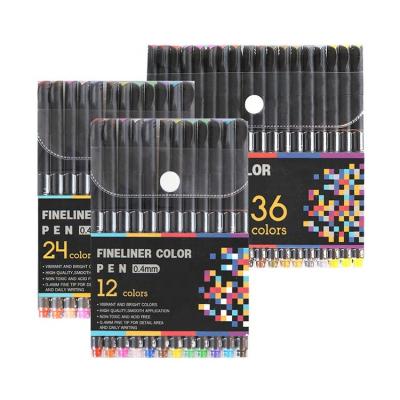 China Drawing Plastic School Journal Planner Sketch Drawing Painting Color Fine Pens With Micron Line for sale