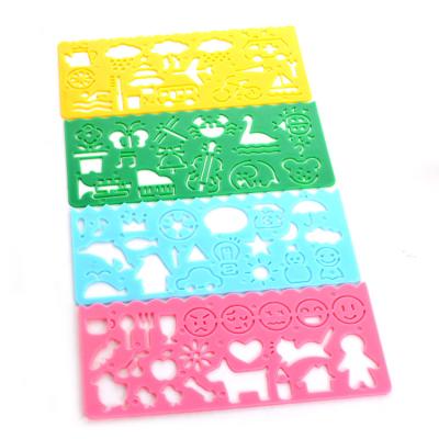 China Shape Drawing Stencil Custom plastic alphabet stencil set for children painting for sale