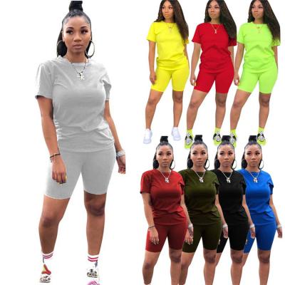 China Casual Women's Quality Sportswear Breathable Clothing Shorts Two Piece Set 2 Piece Shorts Two Piece Sets for sale