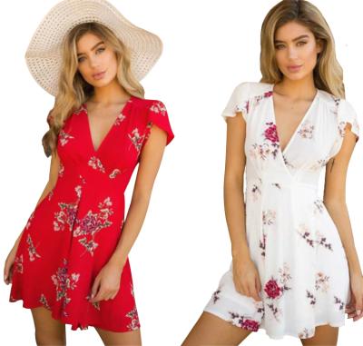 China Breathable summer dresses 2021 new arrivals amazon print summer style 2021 dresses women new arrivals for sale