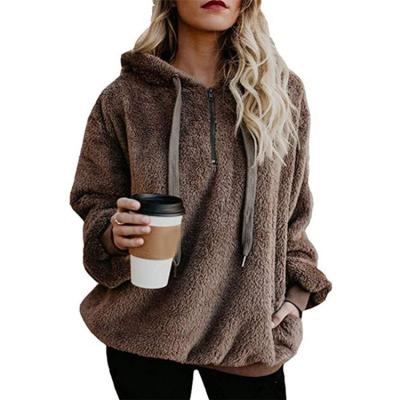 China Amazon Hoodies 2021 Solid Color Winter Women's Long Sleeve QUICK DRY Hoodies And Sweatshirts Hoodies for sale