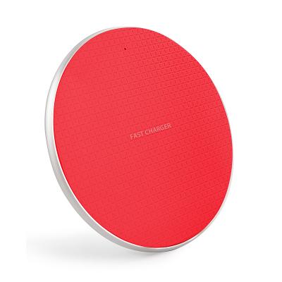 China 2020 Custom Logo High Quality Colorful Wireless Charger 10W Mobile Phone Pad Fast Charging Wireless Charger Pad for sale