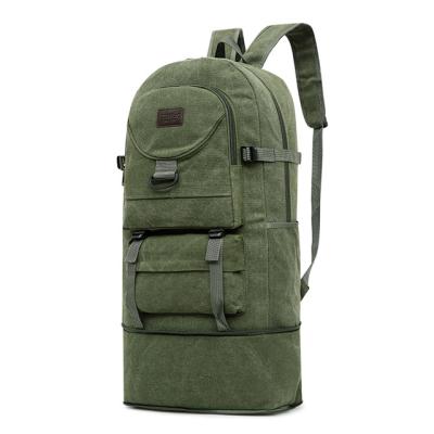 China Hot Sale Large Capacity Waterproof Canvas Men Designers Laptop Backpacks Durable Large Size Canvas Fabric Backpack Bag for sale