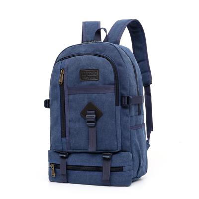 China New Factory Waterproof Stocks Fashion Canvas Business Laptop Backpack Bag For Promotion Gift for sale