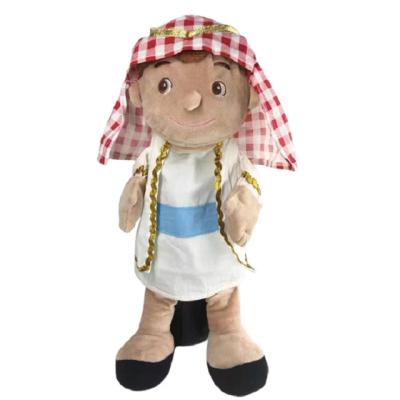 China Custom Stuffed Plush Cartoon Puppet Hand Puppet Full Body Gift Educational Toys Arabic Baby Toys For Children for sale