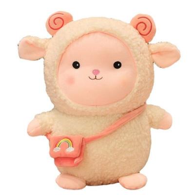 China Cute Cute Rainbow Lamb Doll Plush Toy Pink Birthday Gift For Girlfriend Factory Wholesale Doll for sale