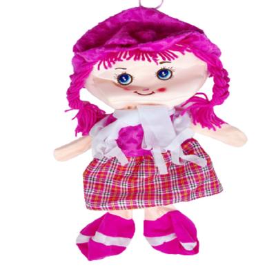 China Soft Customized Unfilled PP Cotton Flower Plush Toy Soft Plaid Ragdoll Skirt Can Be Customized Musical Instrument for sale