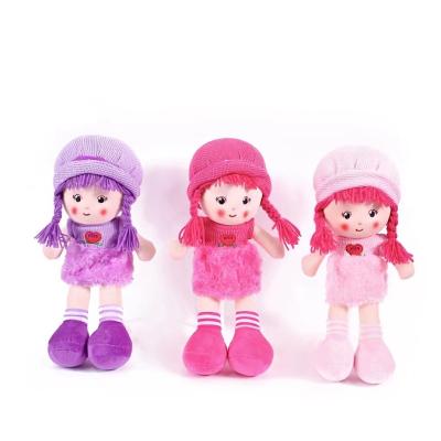 China Soft Made in China Wool Super Soft Fabric Knitted Material High Quality Rag Doll Hat in Three Colors for sale