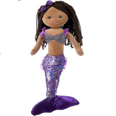 China Soft Made in China Custom Polyester Mermaid Doll Plush Stuffed Toy for sale