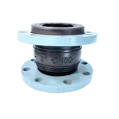 China Flanged Mating Connector Pipeline Bellows Flexible Rubber Compensator Price Epdm Expansion Joint Equal / Reduction for sale