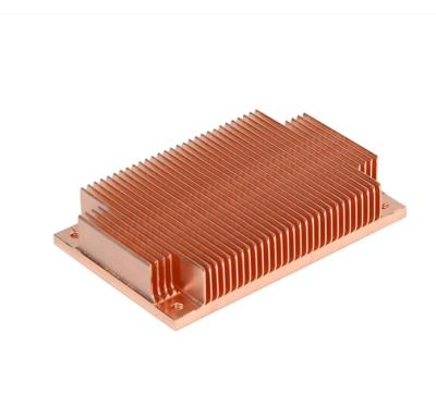 China Skivied Copper & CNC Processing Heatsink for sale