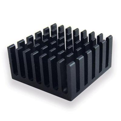 China aluminum Anode black heat sink， extrusion heat sink for PCB for sale