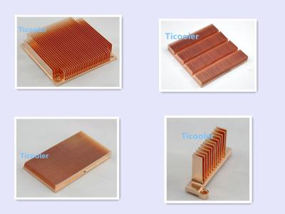 China Heat sink ,Skivied Copper & CNC Processing Heatsink for sale