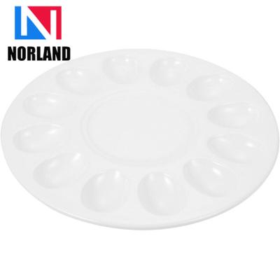 China Viable Wholesale Dinnerware Tray Dish Serving Tray Appetizer Plate Deviled for sale